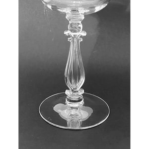 Vintage Cambridge Regency Clear Stradivari Stem Champagne/ Tall Sherbet Glasses - Set of 4
