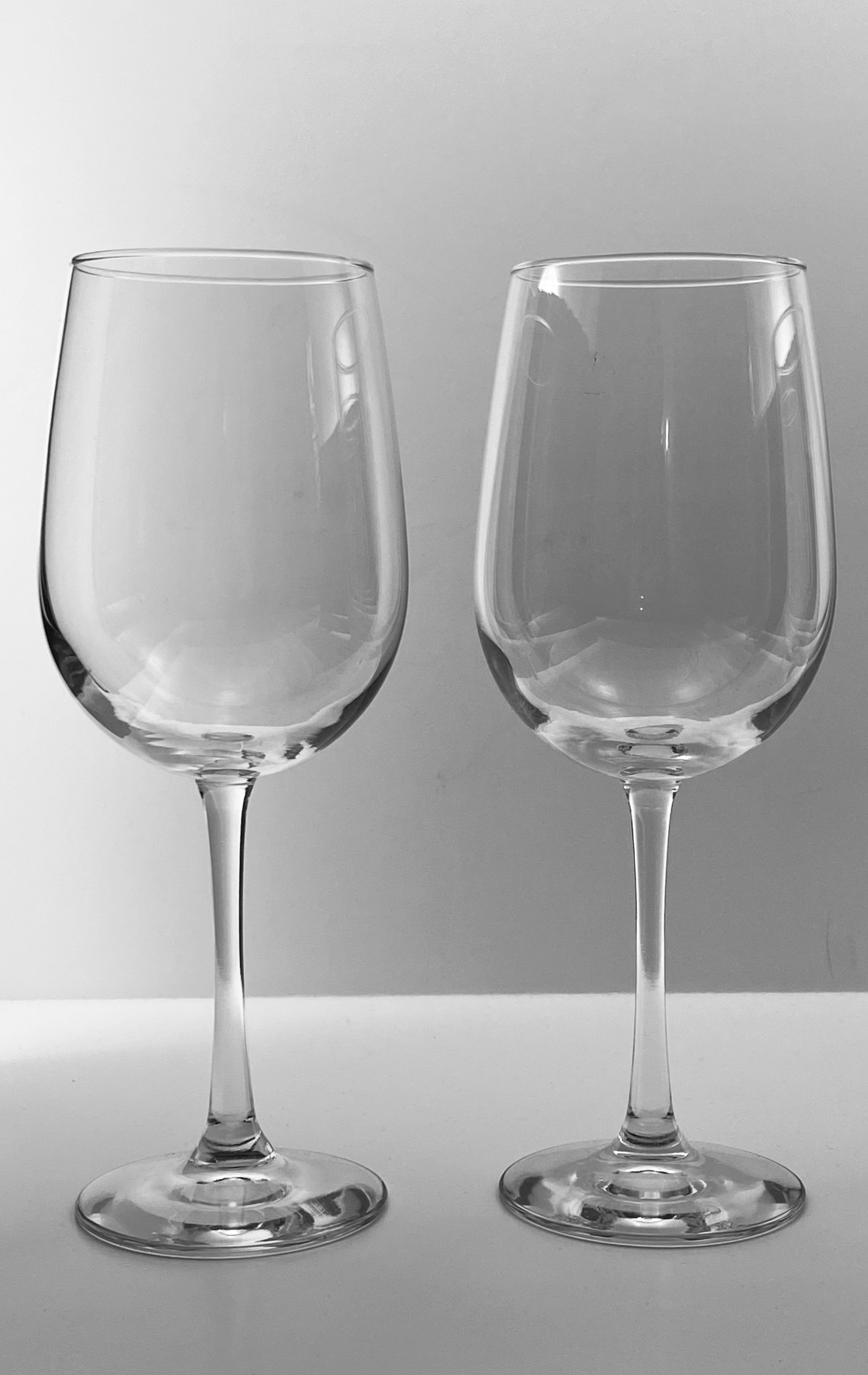 Vintage Crystal Red Wine Glasses - Set of 4