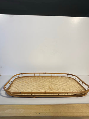 Gilded Bamboo Serving Tray
