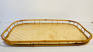 Gilded Bamboo Serving Tray