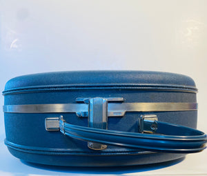 Vintage American Tourister Tri Taper Round Hat Box Carry on Suit Case