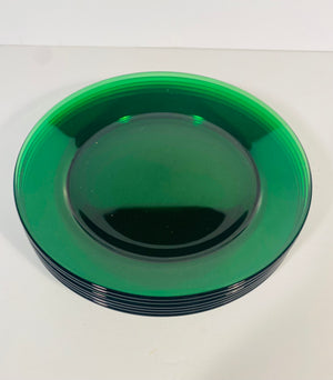 Depression Green Glass Small Plates