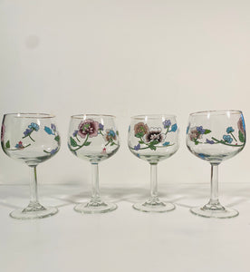Vintage Astley Balloon Wine Glasses by Royal Worcester - Set of 4