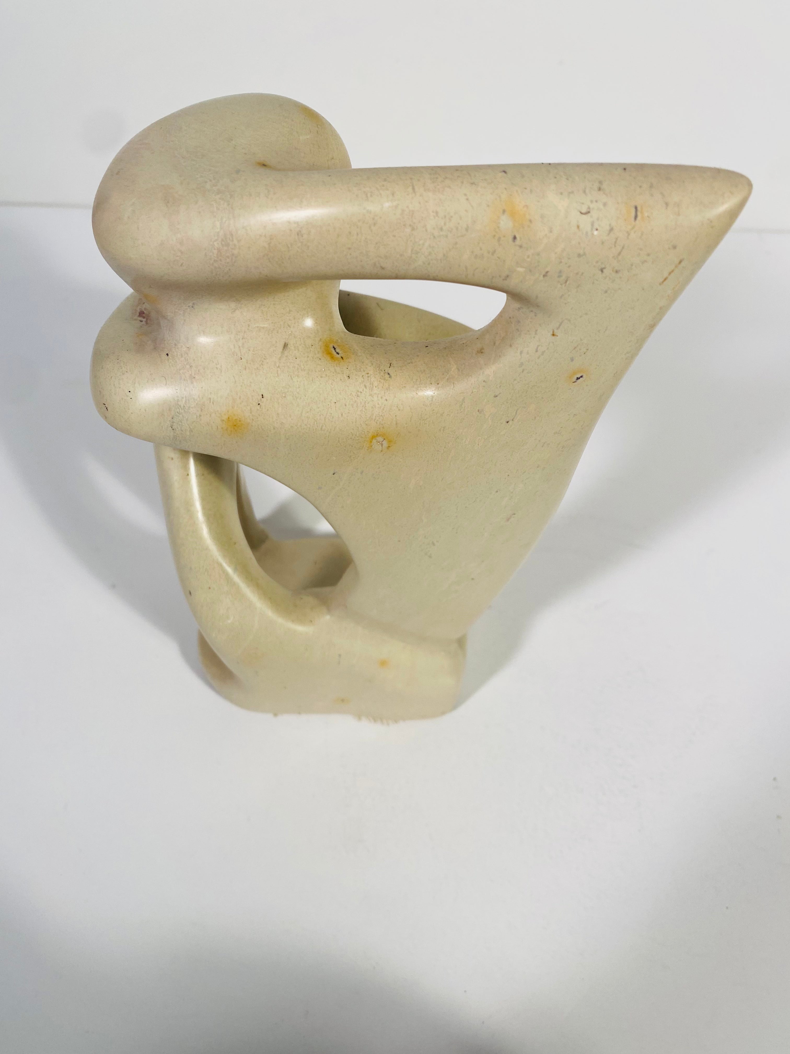 Mid Century Modern Abstract Carved Sculpture