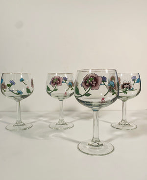 Vintage Astley Balloon Wine Glasses by Royal Worcester - Set of 4