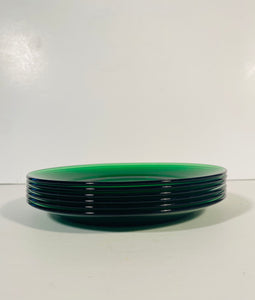 Depression Green Glass Small Plates