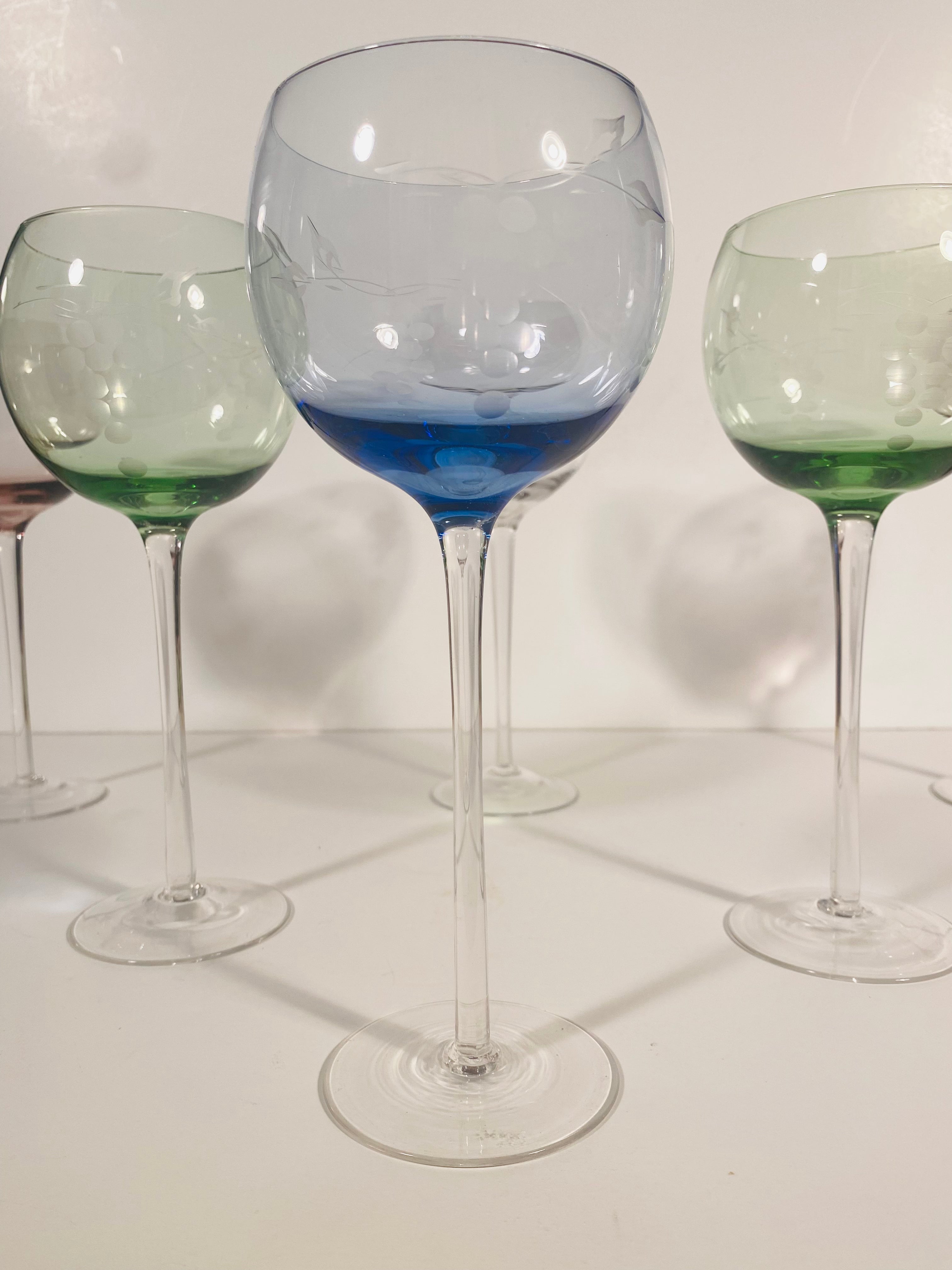 Lenox Balloon Wine colorful Gems Set of 4 