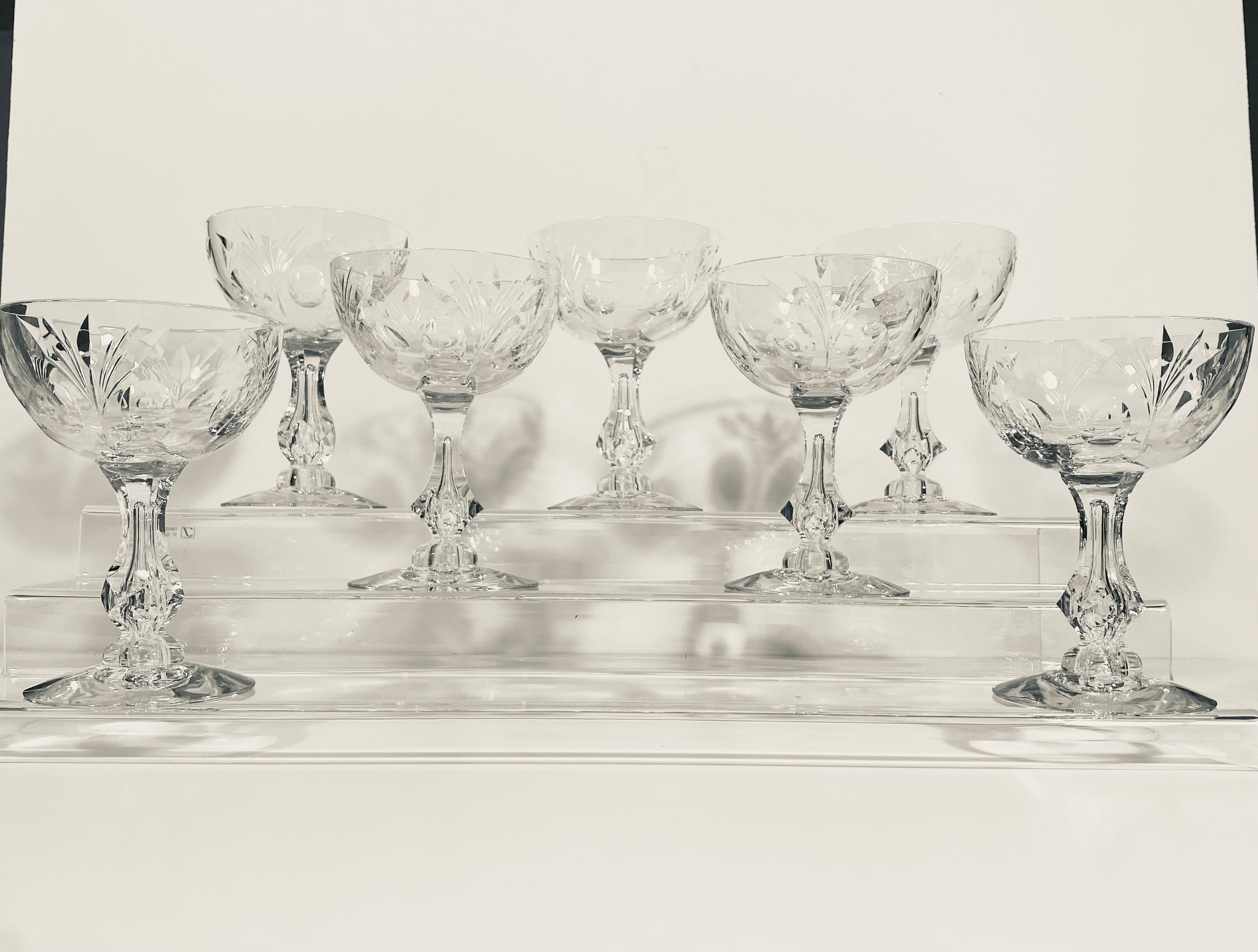 Vintage ‘Renaissance’Champagne Glasses by Tiffin Franciscan