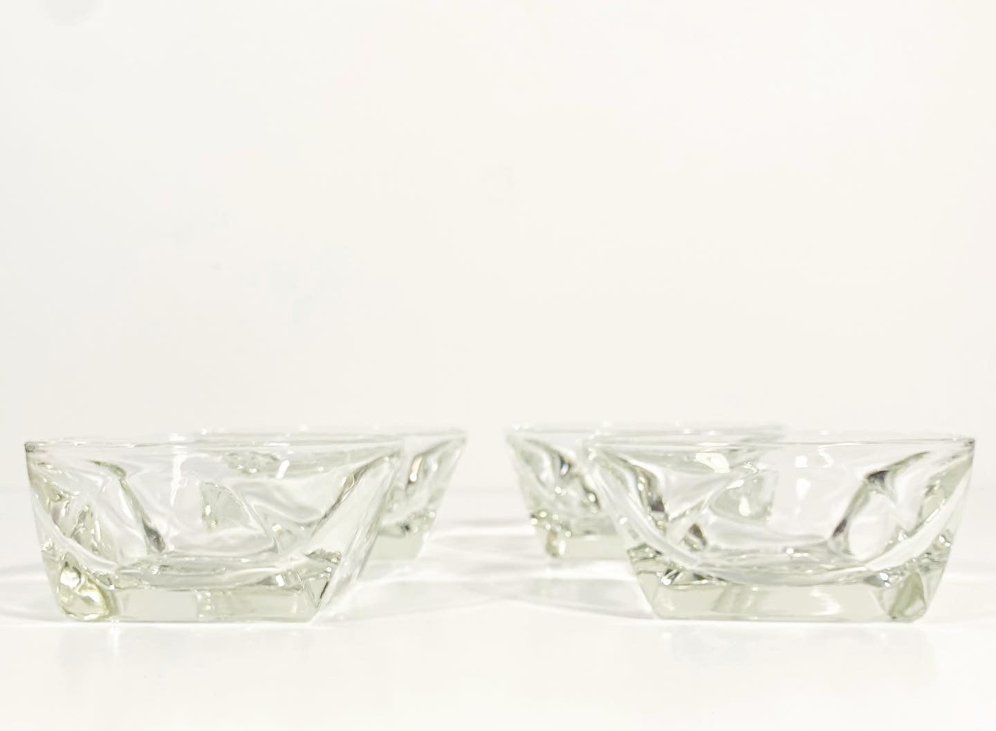 Vintage Colony Glass Vanity ClearSnack Bowls