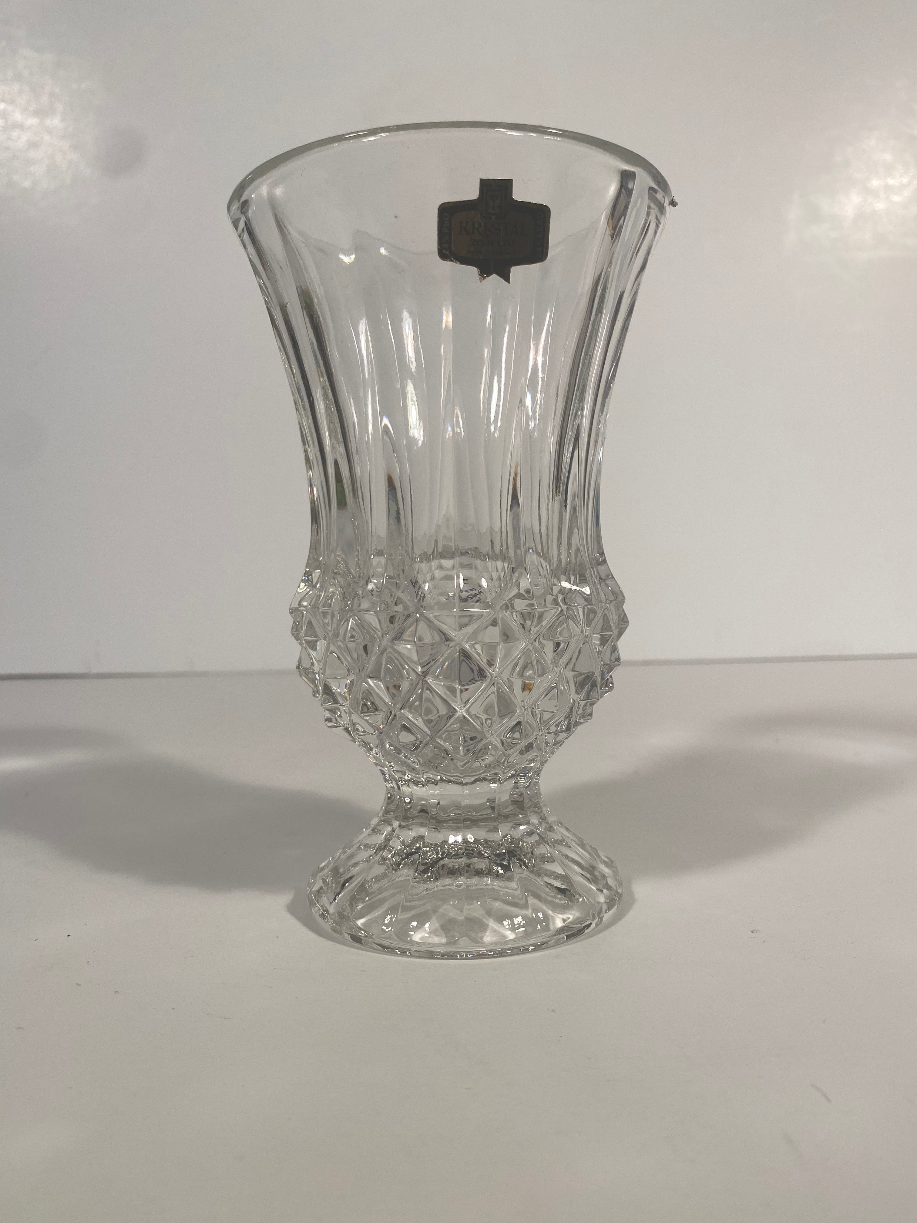 Vintage Kristal Zajecar Crystal Vase